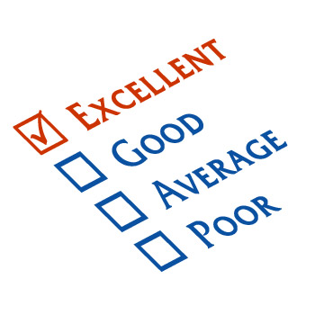 A checklist with red and blue check boxes
Description automatically generated